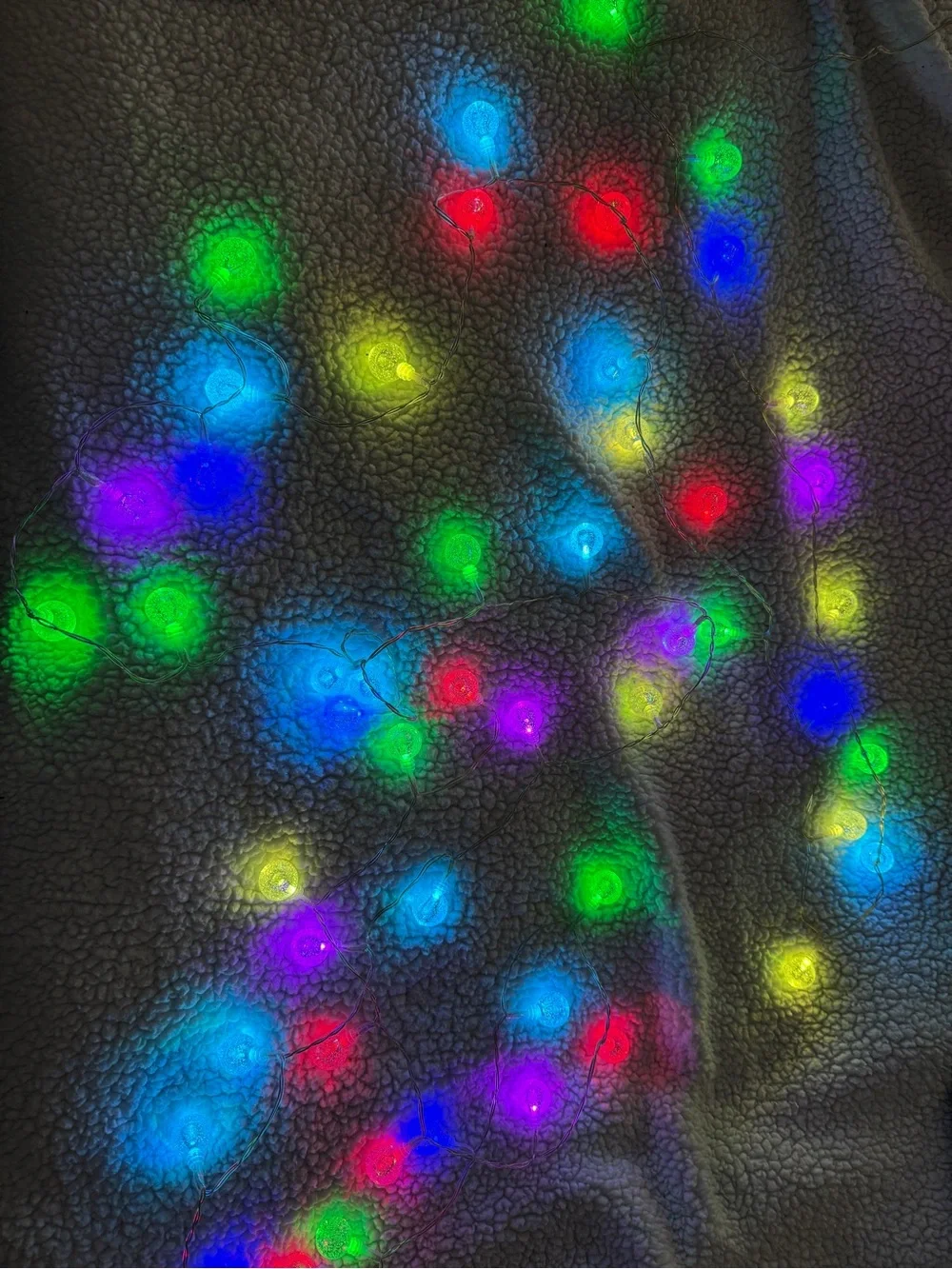 Romika Multicolor LED Crystal Globe String Lights - Purple, Blue, Yellow, Green
